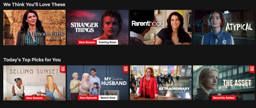 Netflix Suggested Choices